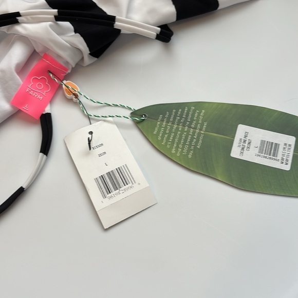 NWT Farm Rio Coconut One-piece Swimsuit Large - Picture 4 of 7